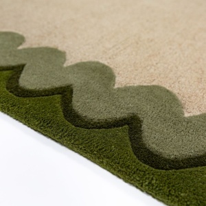 Covor Wiggle Wool Verde oliv 140x200 cm - Img 4