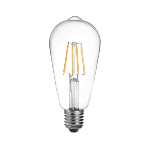 LED крушка ST64 4W 3000K E27 прозрачна 6.4x6.4x14.7 cm