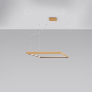 LED полилей 3000K, Nelya, златист, 80x80x150 см - Img 2