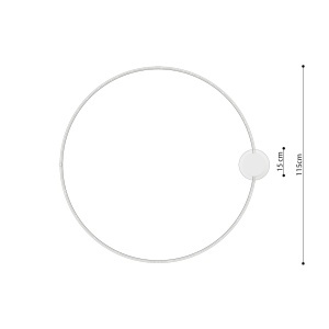 LED полилей 3000K, Rio, златист, 110x118x12.5 см - Img 10