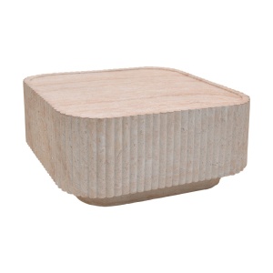 Masuta de cafea, Doric, Pako, Natural 80x80x38 cm - Img 2