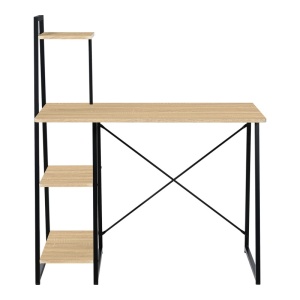 Бюро с рафтове, Deckstor, Pako World, дъб, 102x50x117 см - Img 4