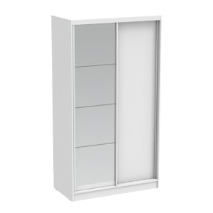 Гардероб за спалня с огледало Korredor Pako Pako World White 120x60x220 cm