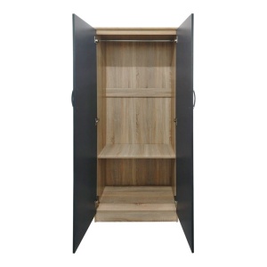 Гардероб с 6 врати, Athos V4, антрацит-дъб, 240x42x180 см - Img 5