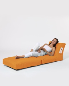 Градински фотьойл с пуф Siesta Orange 180x55x40 cm - Img 8