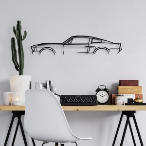 Декоративен метален аксесоар за стена Model-610 Black 70x15 cm - Img 2