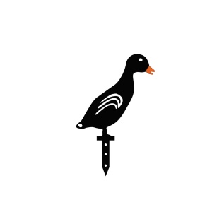 Декоративен метален комплект аксесоари за градината Ducks Черен 20x15 см - Img 5