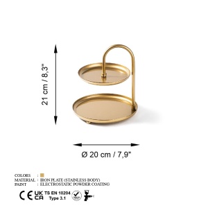 Държач за бижута GED-009 Gold 20x21 cm - Img 7