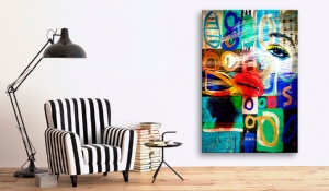 Картина - Целувка на съвременността 40x60 см - Img 2