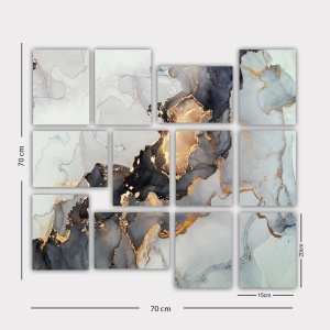Картина 12 части 12MDF42YS Многоцветна 20x15x3mm - Img 2