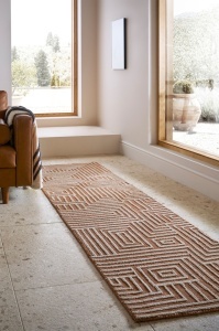 Килим пътека, Kylo Circular Knit Flair Rugs, теракота, 80x300 см