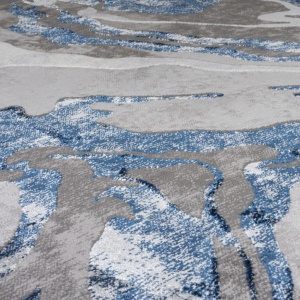 Килим пътека, Marbled Flair Rugs, тъмносин, 60x230 см - Img 4