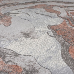 Килим с мраморен ефект, Marbled, Flair Rugs, розов, 160x230 см - Img 4