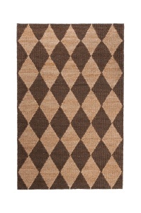 Килим, Effie Diamond Jute Flair Rugs, тъмнокафяв, 160x230 см - Img 2