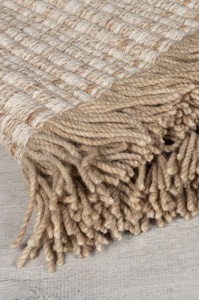 Килим, Rene Fringed Ribbed Flair Rugs, бежов, 200x290 см - Img 4