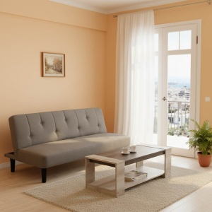 Комплект мебели за всекидневна 2 бр Caalm Сив 167x90x73 см