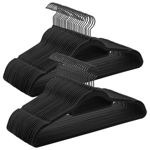 Комплект от 50 бр. подложки за рамене Songmics, черни, 43,5 x 22,5 x 0,6 см - Img 2