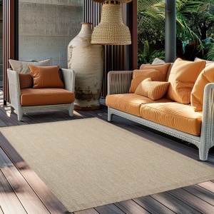 Кръгъл килим Giza Beige 120x120 cm - Img 3