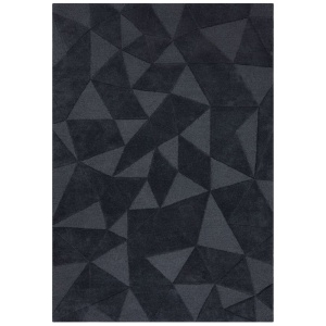 Кръгъл килим Shard Dark grey 160x160 cm, Flair Rugs - Img 2