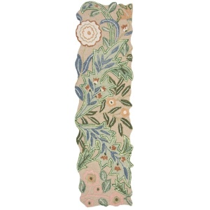 Кръстосан килим Bryony Shaped Floral Green 60x230 cm, Flair Rugs - Img 5