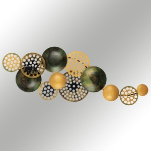 Метална картина Bronte Многоцветна 90x8x42 см - Img 9