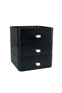 Органайзер за грим OMS-001 Black 20x20x22 cm - Img 3