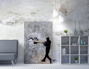 Платно за стена WY45 Multicolour 70x100 cm - Img 2