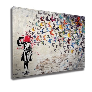 Платно за стена WY51 Multicolour 70x100 cm - Img 4