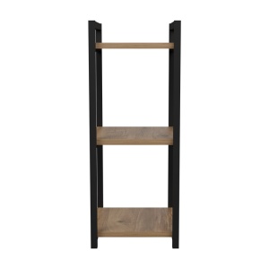 Подов рафт Черен метал Pako World Natural 33x28x70 cm - Img 3