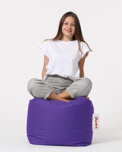 Пуф табуретка за градина Square Violet 45x45x45 см - Img 3