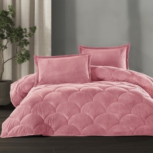 Пухкаво одеяло Fluffy V13 Pink 195x215 см