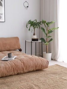 Разтегателен диван за 2 места Fold Кафяв 120x79x75 см - Img 6