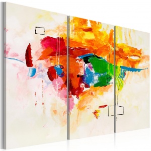 Ръчно рисувана картина - Папагалът 120x80 см - Img 1