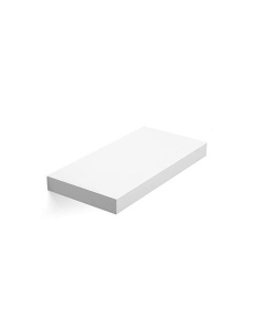 Стенен рафт, Vasagle, LWS24WT, Бял, 40 x 20 x 3.8 см