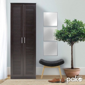 Шкаф за обувки Sante 21 чифта Wenge 60x37x183 см - Img 2