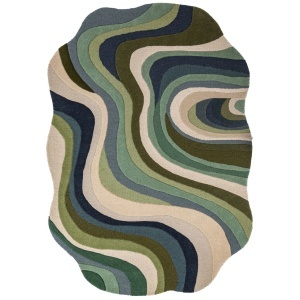 Covor oval Envy Wool Verde 140x200 cm - Img 5
