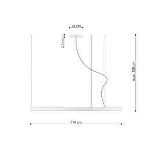 LED полилей 3000K, Rio 110, червен, 110x110x150 см - Img 8