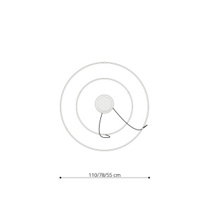 LED полилей 3000K, Rio 2, червен, 78x78x150 см - Img 9