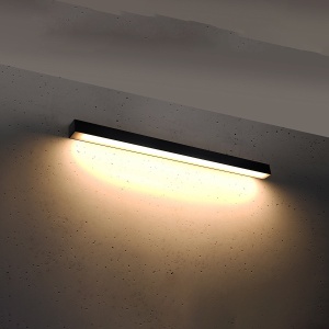LED стенна аплика 3000K, Pinne, черен, 90x6x6 см - Img 3