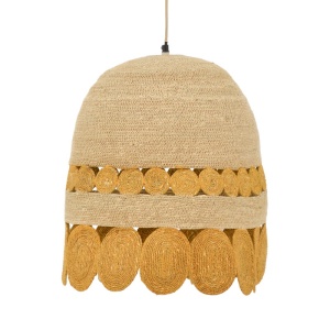 Lustre Amide E27 естествен 50x50x125 cm - Img 1