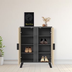 Pantofar V2, Shoby, сив, 30x70,5x91 см - Img 2
