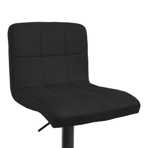 Scaun de bar ajustabil Remina Negru 44x44x112 cm - Img 5