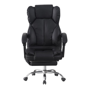 Scaun de birou cu suport picioare si masaj, Ekse, Pako, Negru 64.5x75x119 cm - Img 5