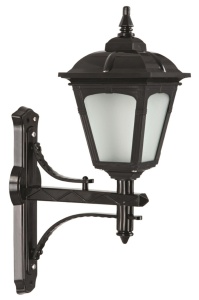 Апликация за стена на открито M1 Black 40x20 cm