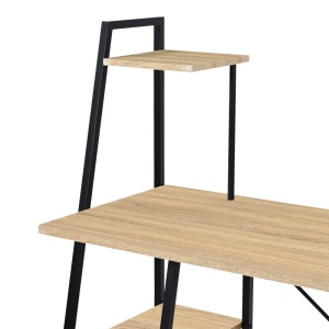 Бюро с рафтове, Deckstor, Pako World, дъб, 102x50x117 см - Img 5