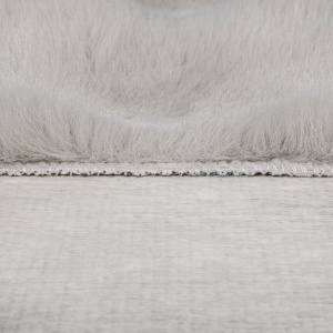 Вафлен килим от изкуствена кожа сив 120X170 cm, Flair Rugs - Img 3
