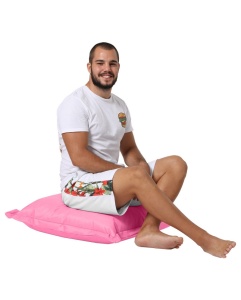 Градинска възглавница Pouf Възглавница Pouf Pink 15x70x70 cm - Img 4
