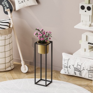 Декоративен саксий GED023A Златен 15x50x15 см - Img 3
