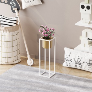 Декоративен саксий GED023C Златен 15x50x15 см - Img 3