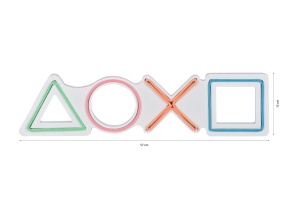 Декоративен LED аксесоар за стена Play Station Multicolour 57x15x2 cm - Img 10